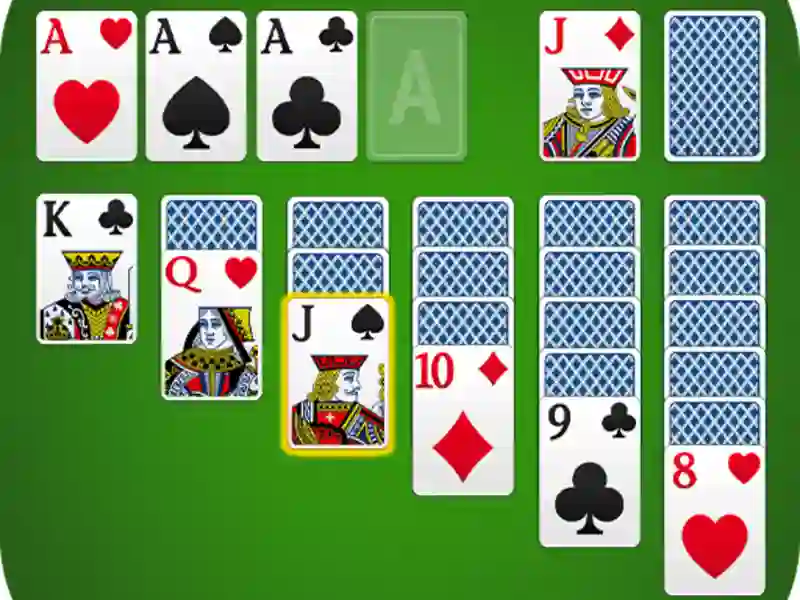 Cluiche Classic solitaire ar líne