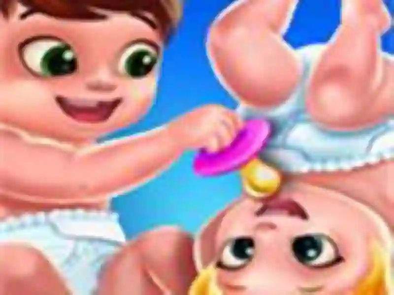 Cluiche Baby Twins Caring Day ar líne