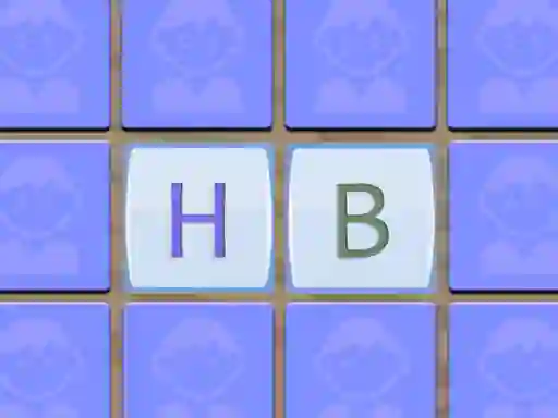 Cluiche Alphabet Memory Game ar líne