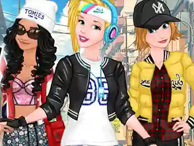 Cluiche Princesses Sporty & Funky Day ar líne