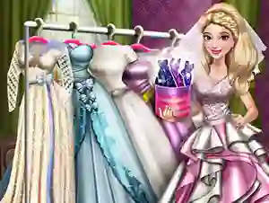 Cluiche Dove Wedding Dolly Dress Up ar líne