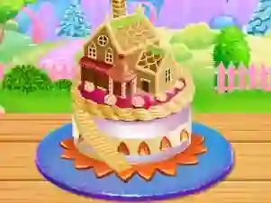 Cluiche Doll House Cake Cooking ar líne