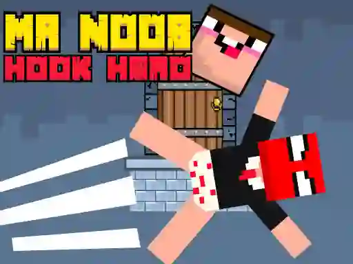 Cluiche Mr Noob Hook Hero ar líne