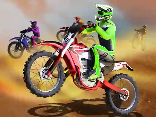 Cluiche Dirt Bike MotoCross ar líne