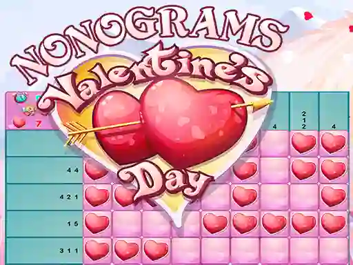 Cluiche Nonograms Valentines Day ar líne