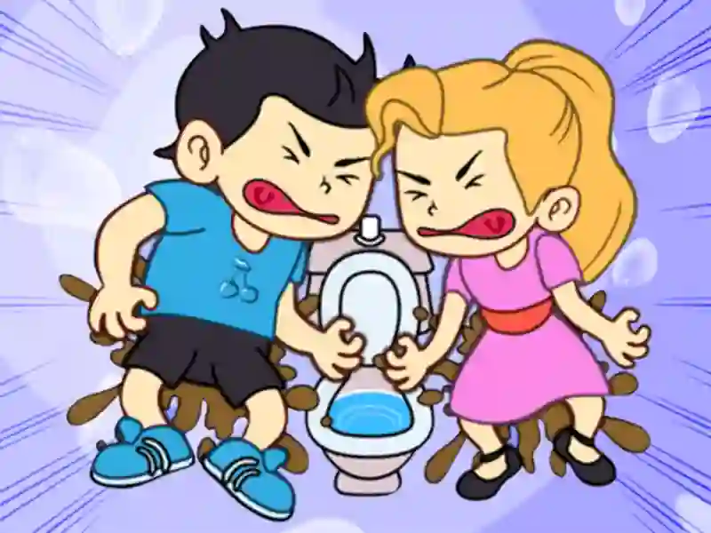 Cluiche Toilet Rush Race: Draw Puzzle ar líne