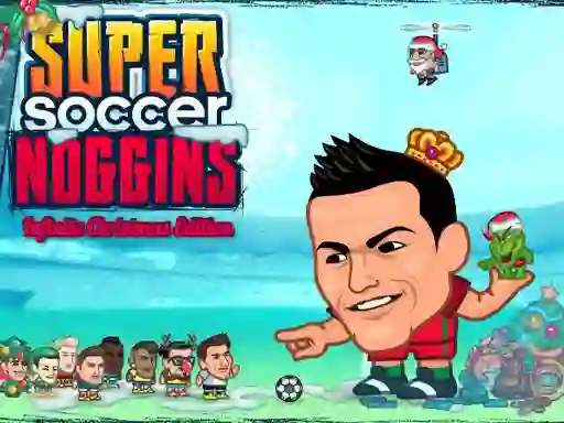 Cluiche Super Soccer Noggins Xmas Edition ar líne
