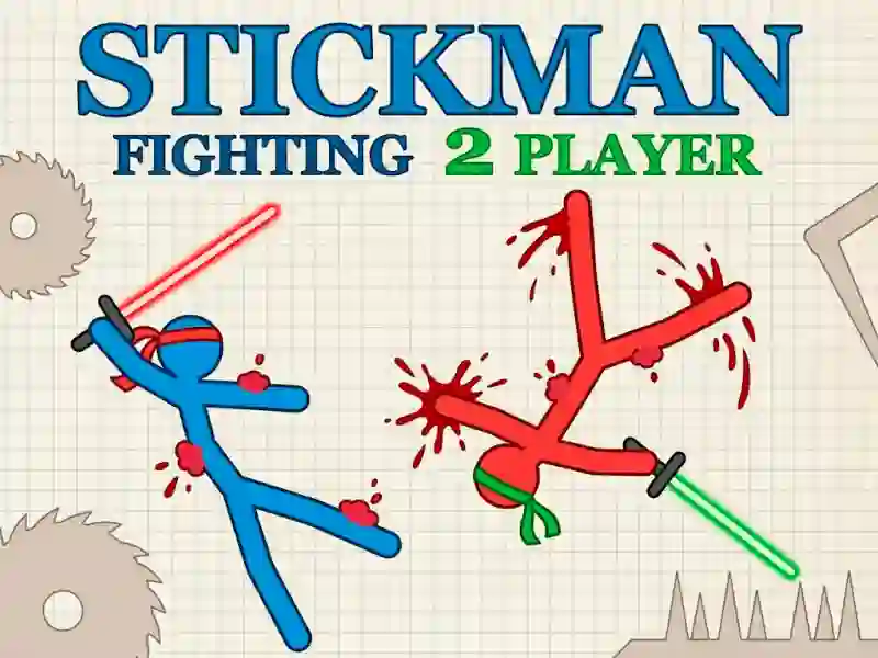 Cluiche Stickman Fighting 2 Player ar líne