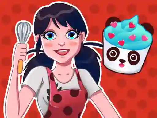 Cluiche Miraculous Cupcake maker ar líne