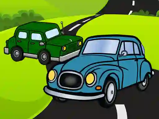 Cluiche Cartoon Car Jigsaw ar líne