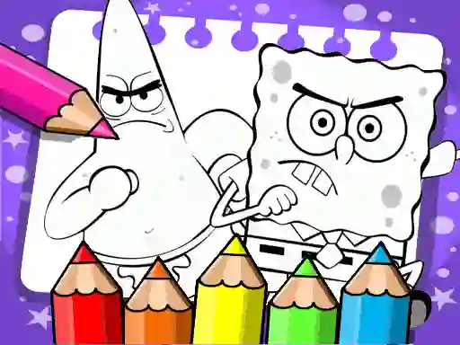 Cluiche Sponge Bob Coloring Book ar líne