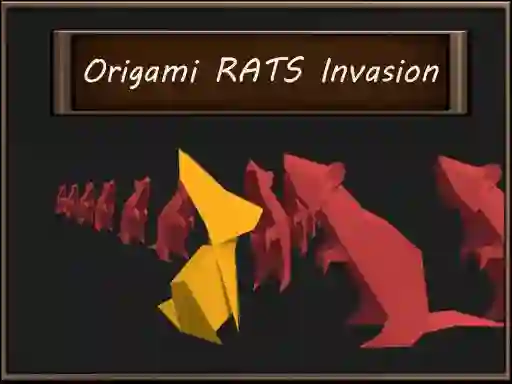 Cluiche Origami Rats Invasion ar líne