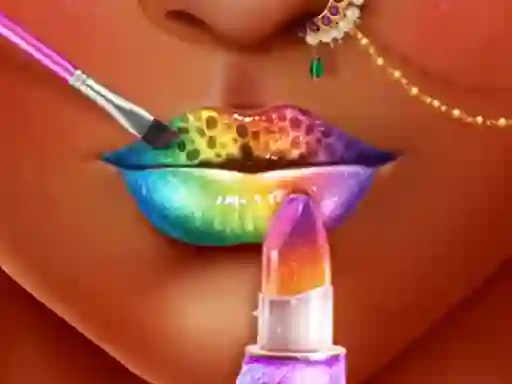 Cluiche Princess Lip Art Salon ar líne