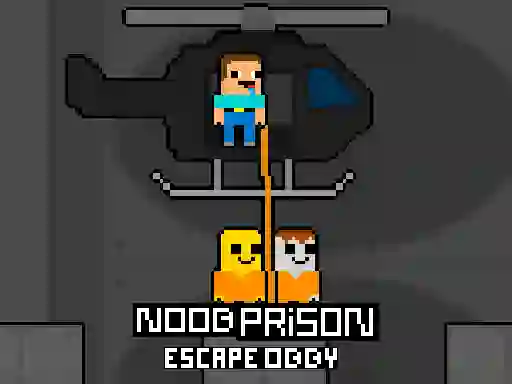 Cluiche Noob Prison Escape Obby ar líne