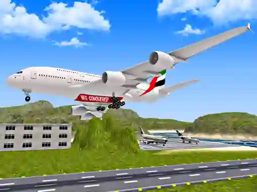 Cluiche Airplane Fly 3d Flight Plane ar líne