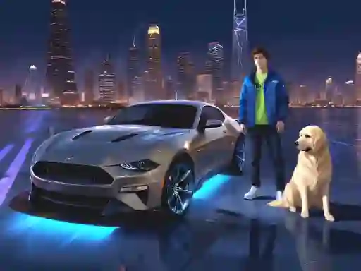 Cluiche Mustang City Driver ar líne