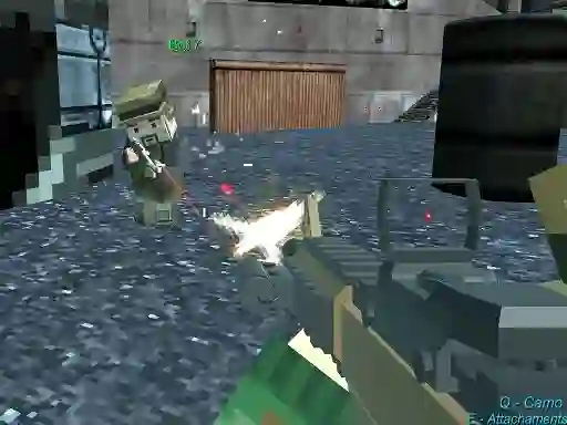Cluiche Pixel Gungame Arena Prison Multiplayer ar líne
