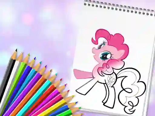 Cluiche Cute Pony Coloring Book ar líne