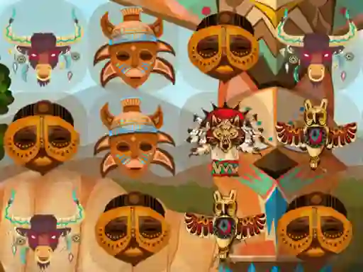 Cluiche Totem Match 3 ar líne