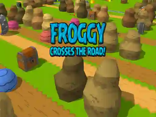 Cluiche Froggy Crosses The Road! ar líne