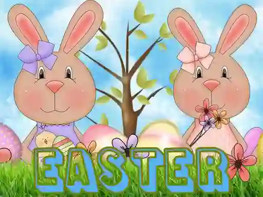 Cluiche Easter Puzzle ar líne