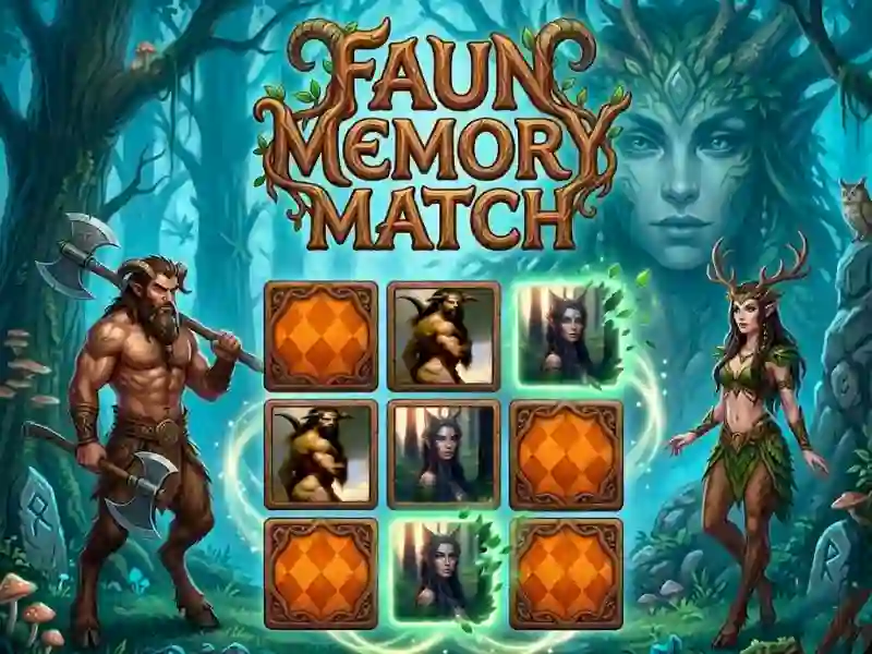 Cluiche Faun Memory Match ar líne