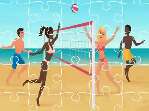 Cluiche Beach Volleyball Jigsaw ar líne