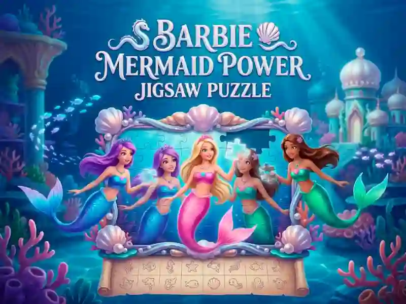 Cluiche Barbie Mermaid Power Jigsaw Puzzle ar líne
