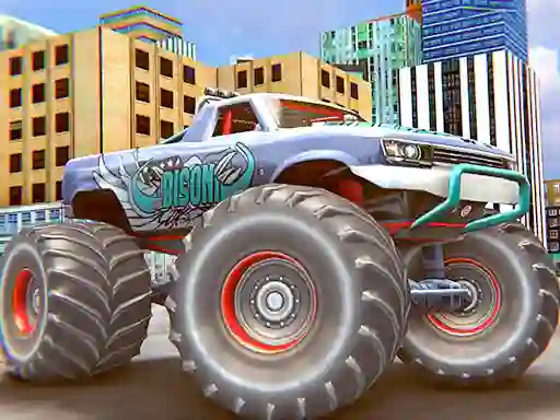 Cluiche Monster Truck Stunt Driving Simulation ar líne