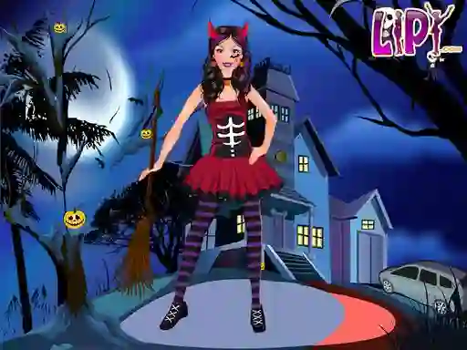 Cluiche Halloween Doll Party Fashion ar líne