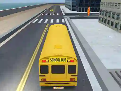 Cluiche School Bus Simulation Master ar líne