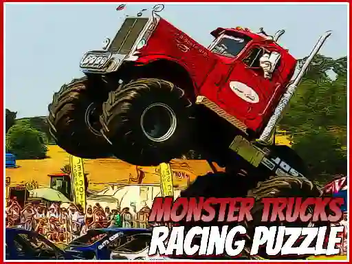 Cluiche Monster Trucks Racing Puzzle ar líne