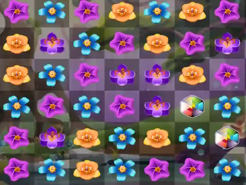 Cluiche Flower Match 3 ar líne