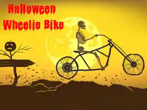 Cluiche Halloween Wheelie Bike ar líne