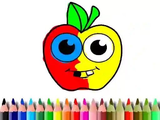 Cluiche Back To School: Apple Coloring Book ar líne