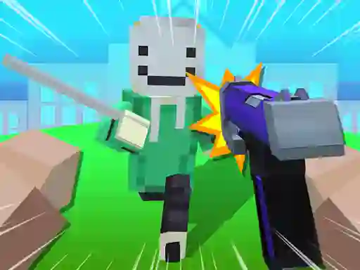 Cluiche Block Craft 3D School ar líne