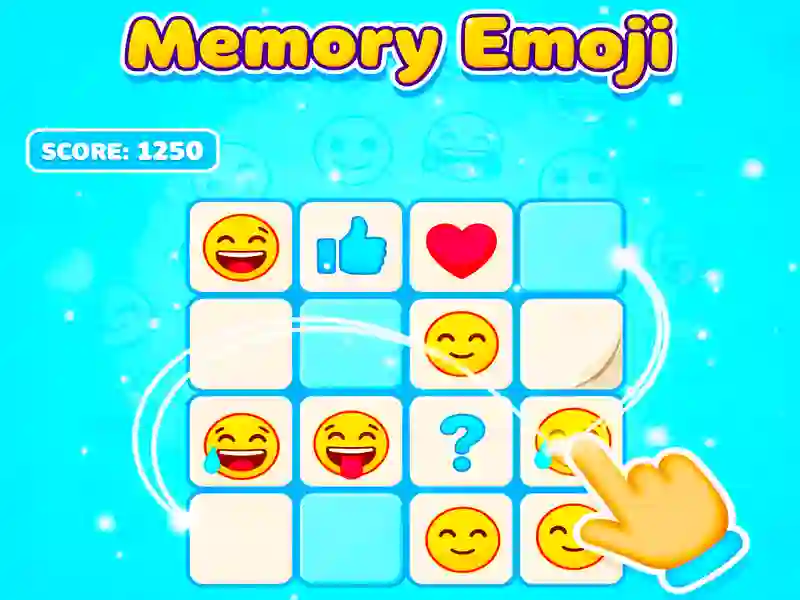 Cluiche Memory Emoji ar líne