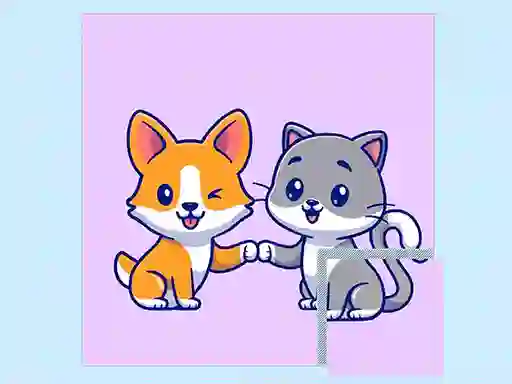 Cluiche Cats and Dogs Puzzle ar líne