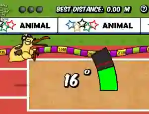 Cluiche Animal Olympics Triple Jump ar líne