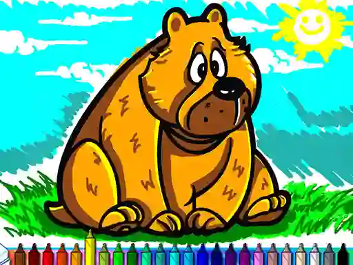 Cluiche Coloring Book Animals ar líne