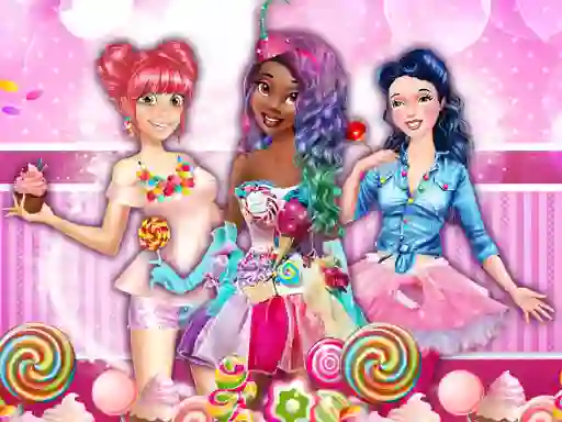 Cluiche Sweet Party With Princesses ar líne