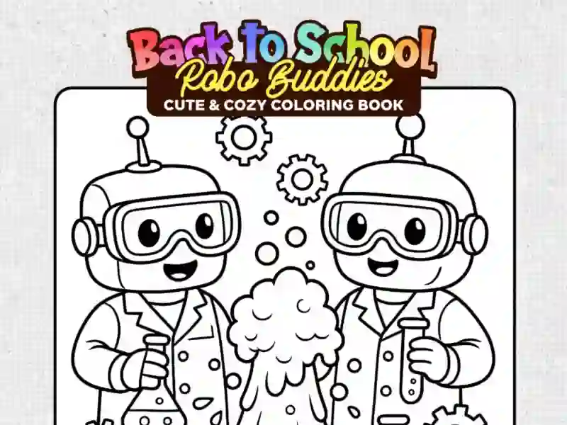 Cluiche Back to School: Robot Coloring Book ar líne