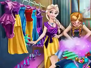 Cluiche Ice Kingdom Wardrobe Cleaning ar líne