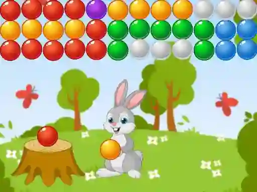 Cluiche Bunny Bubble Shooter ar líne