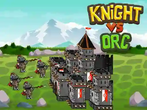 Cluiche Knight Vs Orc ar líne