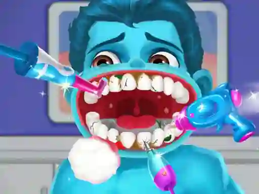 Cluiche Superhero Dentist ar líne