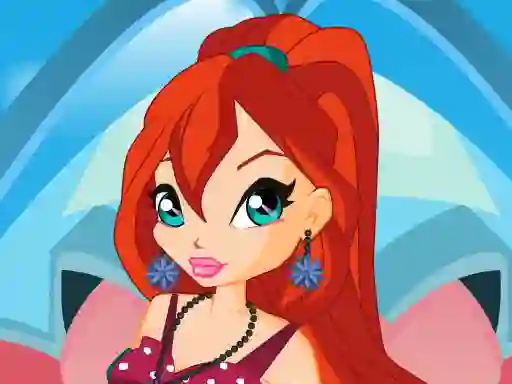 Cluiche Bloom Lovely Girl Dress Up ar líne