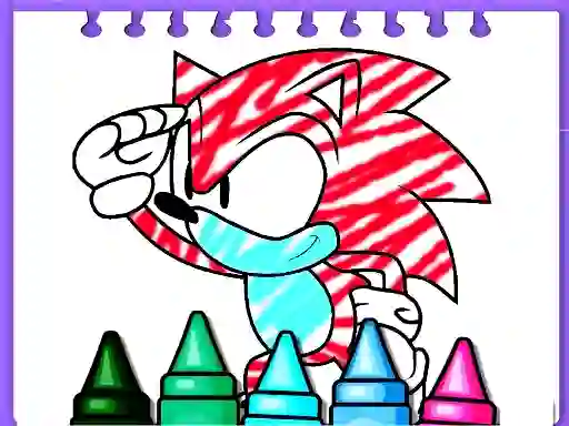 Cluiche Sonic Coloring Book ar líne