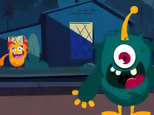 Cluiche Funny Monsters Jigsaw ar líne