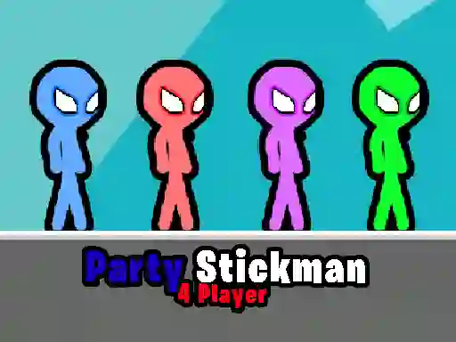 Cluiche Party Stickman 4 Player ar líne